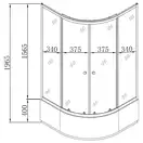 Mixxus Plain SCT01 Душова кабіна з високим піддоном, матова (MI6894)