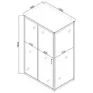 Mixxus HARD SC01 Душова кабіна 100x80, хром/прозоре (MI6911)