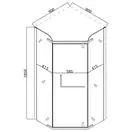 MIXXUS LINES SC01 Душевая кабина 90x90, прозрачное стекло, хром (MI6915)