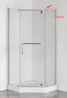 MIXXUS LINES SC01 Душевая кабина 90x90, прозрачное стекло, хром (MI6915)