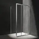 душова кабіна Omnires Bronx 100x80см безпечне скло, хром (BR1080CRTR)