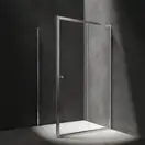 душова кабіна Omnires Bronx 110x90см безпечне скло, хром (BR1190CRTR)