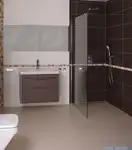 душова кабіна Omnires Marina Walk In 90x200 безпечне скло, хром (DNR90XCRTR)