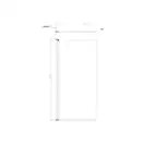 душові двері Omnires Kenton 70x140 см безпечне скло chrome/transp (MP75CRTR)