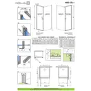 Radaway NES KDJ I Душевая дверь 90 левая, хром (10022090-01-01L)