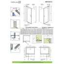 Radaway NES KDJ II Душові двері, хром/прозорі (10032090-01-01L)