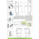 Radaway NES S1 70 Бокова стінка, хром/прозоре (10039070-01-01)