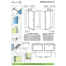 Душові двері Essenza Pro Gold KDJ+S 110 праві, RADAWAY (10097311-09-01R)