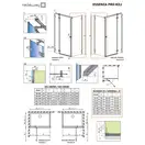Radaway Essenza Pro S1 Бокова стінка, хром/прозоре (10098110-01-01)
