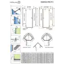 Комплект бокових стінок Essenza Pro PTJ 80 Z x 100 S, RADAWAY (10100500-01-01)