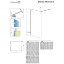 Душова стінка Essenza Pro White Walk-in 50, RADAWAY (10103050-04-01)