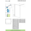 Душова стінка Essenza Pro 8 Gold Walk-in 155, RADAWAY (1012155-09-01)
