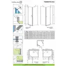 Radaway Torrenta KDJ 90 L Душевая кабина, хром/прозрачная (132202-01-01L)