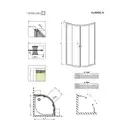 Душова кабіна напівкругла Classic A 90×90×170, (30001-04-06) RADAWAY