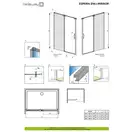 Душові двері Espera DWJ Mirror 120 L RADAWAY (380112-71L)