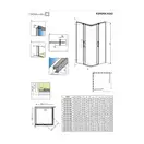 Душова кабіна (половина) Espera KDD 100 ліва, RADAWAY (380152-01L)