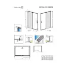 Душова стінка Espera DWJ Mirror 650 ліва, RADAWAY (380214-71L)