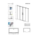 Душові двері Espera DWD 160, RADAWAY (380260-01)
