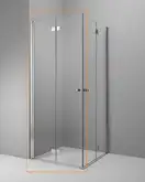 Душова кабіна (половина) Essenza New KDD-B 100 без порогу ліва, RADAWAY (385072-01-01LB)