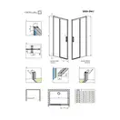 Radaway Idea DWJ 160 Душові двері, хром/прозорі (387020-01-01L)