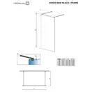 Душова стінка Modo New Black I 120 Frame (388124-54-58) RADAWAY
