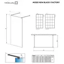 Душова стінка Modo New Black I 140 Factory RADAWAY (388144-54-57)