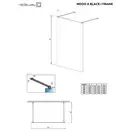 Душова стінка Modo X Black I 140 Frame RADAWAY (388344-54-58)