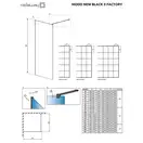 Душова стінка Modo New Black II 85 Factory RADAWAY (389085-54-55)