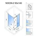 Душова Кабіна REA Nixon 90x140 L KPL-K5011-K5006 (KPL-5011-5006)