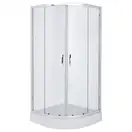 Душова кабіна Volle Fiesta 90 х 90 х h185 см (профіль - хром, скло - прозоре) 10-22-157glass