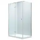 Душова кабіна Volle Libra 120 х 80 х h213,5 см (профіль - хром, скло - прозоре), з піддоном і сифоном 10-22-908L