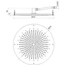 Комплект верхнього душа зі змішувачем і ручної лійкою Bossini Dream oki 470 мм, хром (Y3845800 PLUS)