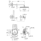 Grohe Eurocube Душова система прихованого монтажу, хром (25238000)