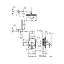 Grohe Eurocube Tempesta 250 Cube, Прихована душова система (25289000)