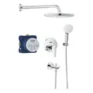 Душова система прихованого монтажу Grohe Bauedge з Tempesta 250 та зливом для ванни, хром (25291000)