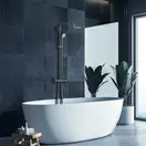 Душевая система Grohe Euphoria System 310 термостатом, (цена - темный графит матовый) (26075AL0) фото 2 Aquada.com.ua