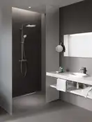 Душевая система Grohe Euphoria System 310 термостатом, (цена - темный графит матовый) (26075AL0) фото 3 Aquada.com.ua
