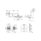 Комплект для душа Grohe Grohtherm з Tempesta 250, хром (26416SC0)