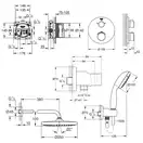Комплект для душа Grohe Grohtherm з Tempesta 250, хром (26416SC0)