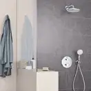 Душевая система скрытого монтажа с термостатом Grohe Grohtherm SmartControl c Tempesta 250 (цвет - хром) (26416SC1)