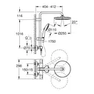 Grohe Tempesta System 250 Душевая система, черный матовый (266702431)