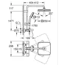 Grohe Tempesta System 250 Cube Душова система для ванни, хром (26691001)