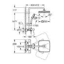 Grohe Tempesta System 250 Cube Душова система для ванни, чорний матовий (266912431)