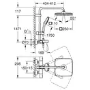 Grohe Tempesta System 250 Cube Душова система для ванни, чорний матовий (266912431)