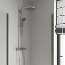 Душова система з термостатом, настінний монтаж Grohe QuickFix Vitalio Start System 250 Cube 26697000