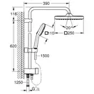 Grohe Flex Tempesta System 250 Cube Душевая система, хром (269772431)