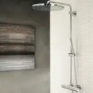 Душова система з термостатом для настінного монтажу GROHE Rainshower System 400 (27174001)