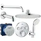 Душевая система скрытого монтажа Grohe Grohetherm SmartControl на 3 потребителя (цвет - хром) (3461402L) фото 1 Aquada.com.ua
