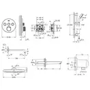 Grohe SmartControl Душова система 3в1, хром (UA202801R3)