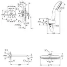 Душова система на 2 споживача прихованого монтажу Grohe Start UA202802R2